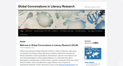 Desktop Screenshot of globalconversationsinliteracy.wordpress.com