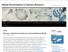 Tablet Screenshot of globalconversationsinliteracy.wordpress.com