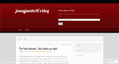 Desktop Screenshot of jonnyjambo16.wordpress.com