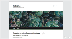 Desktop Screenshot of ketkiblog.wordpress.com