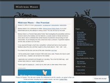 Tablet Screenshot of mistressmoon.wordpress.com