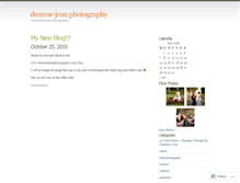 Tablet Screenshot of dezaraejeanphotography.wordpress.com