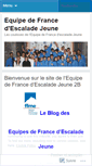 Mobile Screenshot of equipedefrancejeunedescalade.wordpress.com