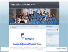 Tablet Screenshot of equipedefrancejeunedescalade.wordpress.com