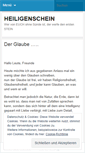 Mobile Screenshot of heiligenschein21.wordpress.com