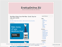 Tablet Screenshot of eroticaonline.wordpress.com