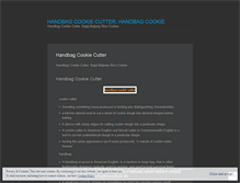 Tablet Screenshot of handbagcookiecutterxmrn.wordpress.com