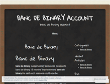 Tablet Screenshot of dk.bancdebinaryaccount.wordpress.com