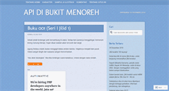Desktop Screenshot of apidibukitmenoreh.wordpress.com
