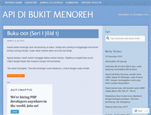 Tablet Screenshot of apidibukitmenoreh.wordpress.com