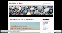 Desktop Screenshot of haikubyhaiku.wordpress.com