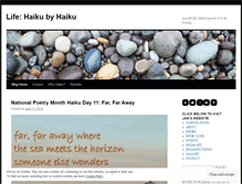 Tablet Screenshot of haikubyhaiku.wordpress.com