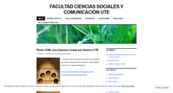 Desktop Screenshot of facultadsocialesute.wordpress.com