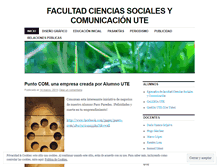 Tablet Screenshot of facultadsocialesute.wordpress.com