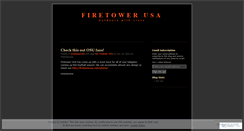 Desktop Screenshot of firetowerusa.wordpress.com