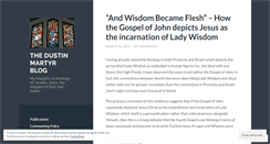 Desktop Screenshot of dustinmartyr.wordpress.com