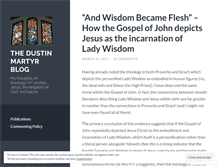 Tablet Screenshot of dustinmartyr.wordpress.com