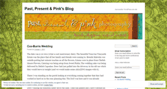 Desktop Screenshot of pastpresentpink.wordpress.com