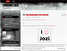 Tablet Screenshot of findingjozi.wordpress.com