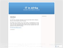 Tablet Screenshot of itinafrika.wordpress.com