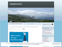 Tablet Screenshot of livingbythemoment.wordpress.com