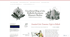 Desktop Screenshot of dekalbmasons.wordpress.com