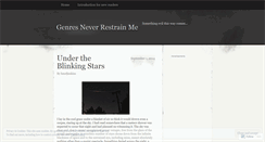 Desktop Screenshot of genresneverrestrainme.wordpress.com