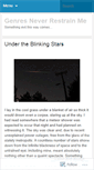 Mobile Screenshot of genresneverrestrainme.wordpress.com