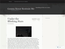 Tablet Screenshot of genresneverrestrainme.wordpress.com