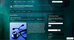 Desktop Screenshot of codeforsustainablehomes.wordpress.com