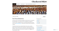 Desktop Screenshot of checkeredshirt.wordpress.com