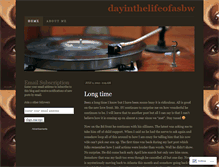 Tablet Screenshot of dayinthelifeofasbw.wordpress.com