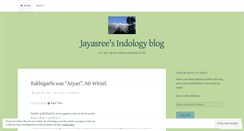 Desktop Screenshot of jayasreesaranathan.wordpress.com