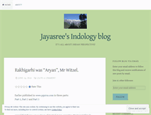 Tablet Screenshot of jayasreesaranathan.wordpress.com
