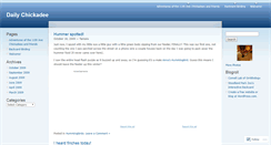 Desktop Screenshot of dailychickadee.wordpress.com