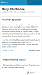 Mobile Screenshot of dailychickadee.wordpress.com