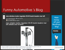 Tablet Screenshot of funnyautomotive.wordpress.com