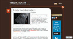 Desktop Screenshot of designrackcards.wordpress.com