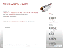 Tablet Screenshot of marcioandreyoliveira.wordpress.com