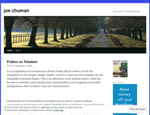 Tablet Screenshot of joechuman.wordpress.com