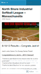 Mobile Screenshot of northshoresoftball.wordpress.com