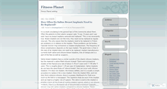 Desktop Screenshot of fitnessplanet2009.wordpress.com