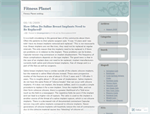 Tablet Screenshot of fitnessplanet2009.wordpress.com