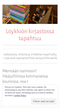 Mobile Screenshot of loykkionkirjastossatapahtuu.wordpress.com