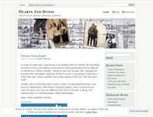 Tablet Screenshot of heartsnbones.wordpress.com