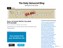 Tablet Screenshot of dailydemocrat.wordpress.com