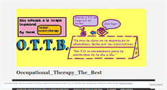 Desktop Screenshot of occupationaltherapythebest.wordpress.com