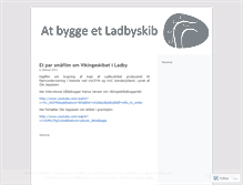 Tablet Screenshot of ladbyskibet.wordpress.com