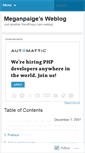 Mobile Screenshot of meganpaige.wordpress.com