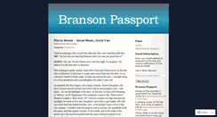 Desktop Screenshot of bransonpassport.wordpress.com